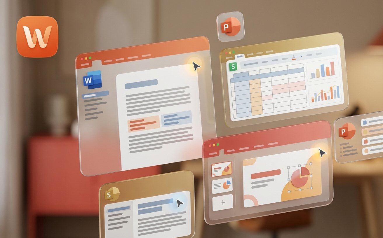 WPS Office 下载与安装功能展示界面